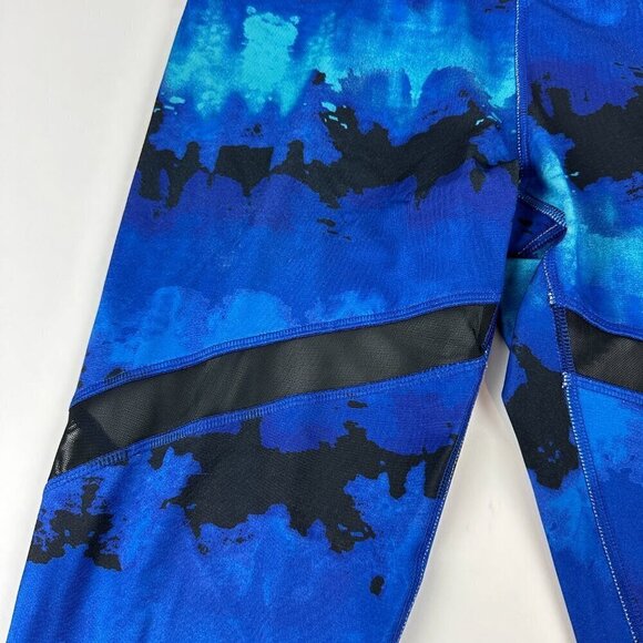 Reflex Leggings Women Medium Blue Black Mesh - Picture 4 of 11